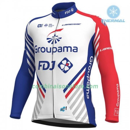 Maillot 2018 FDJ Hiver Thermal Fleece N001